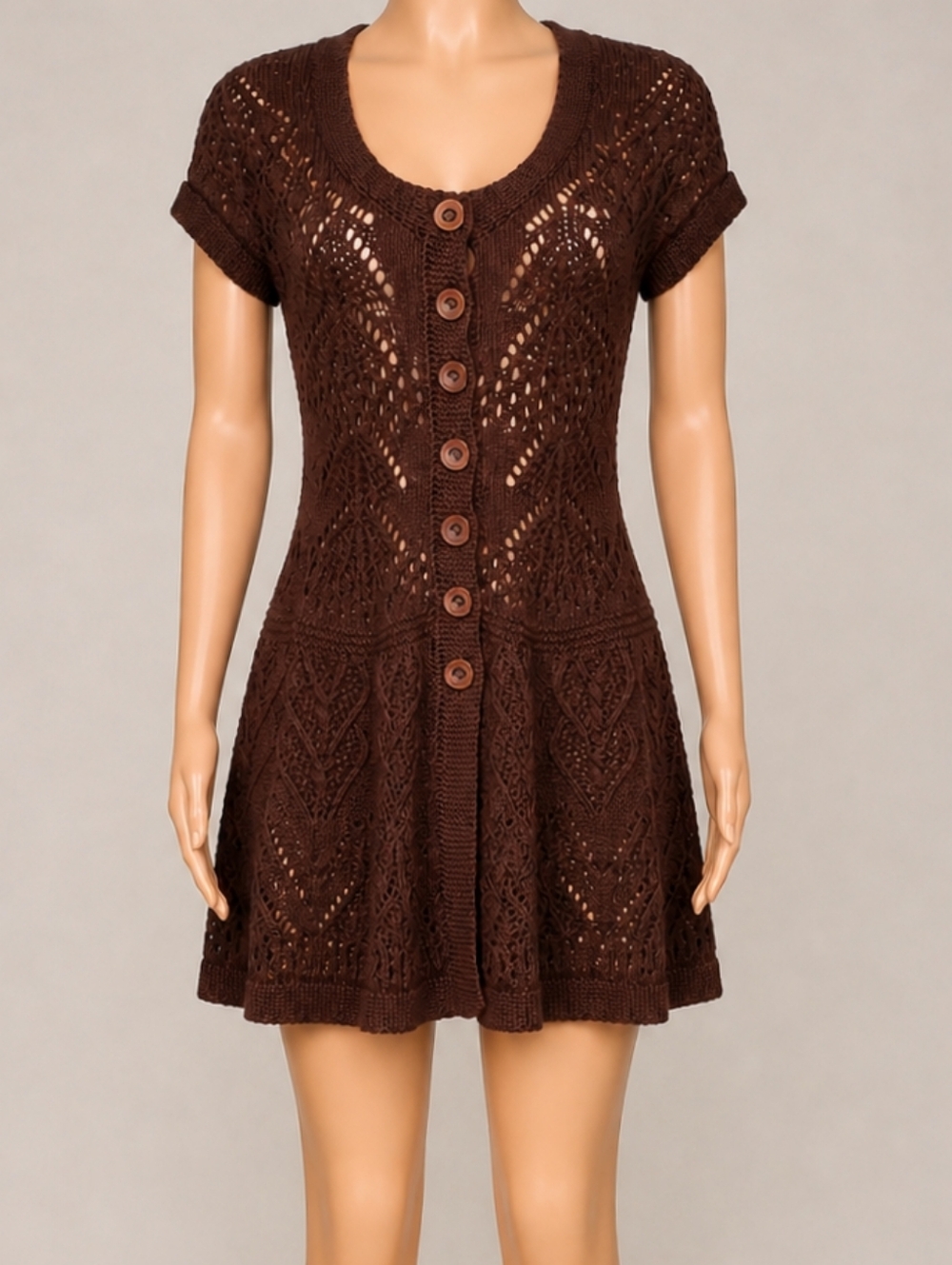 NWOT Sparrow Anthropologie Pointelle Cardigan Sweater Dress XS